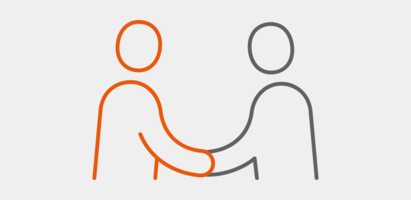 Willkommens-Icon für neue Mitarbeitende