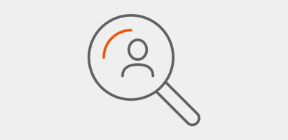 Lupe als Symbol für Jobsuche