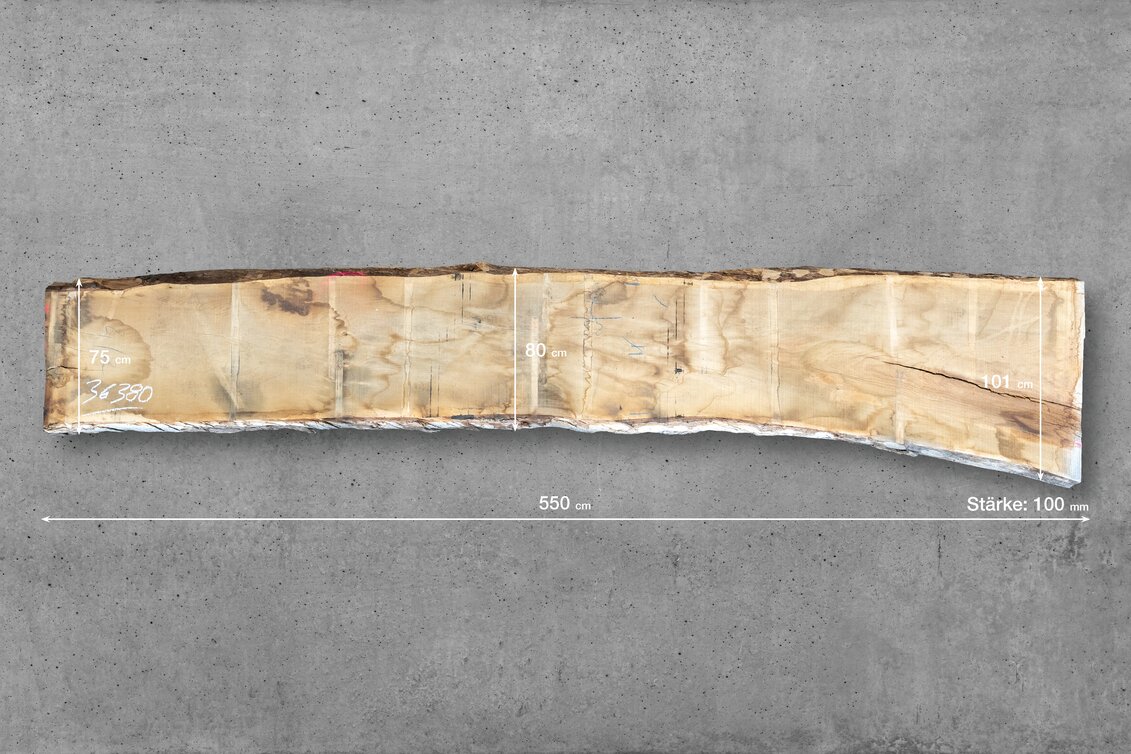 1423160 | 36381 // L: 550 cm; B1: 58 cm; B2: 55 cm; B3: 88 cm; Stärke: 100 mm