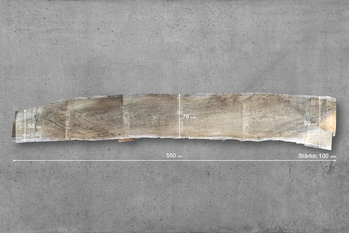 1423160 | 36374 // L: 550 cm; B1: 58 cm; B2: 76 cm; B3: 90 cm; Stärke: 100 mm