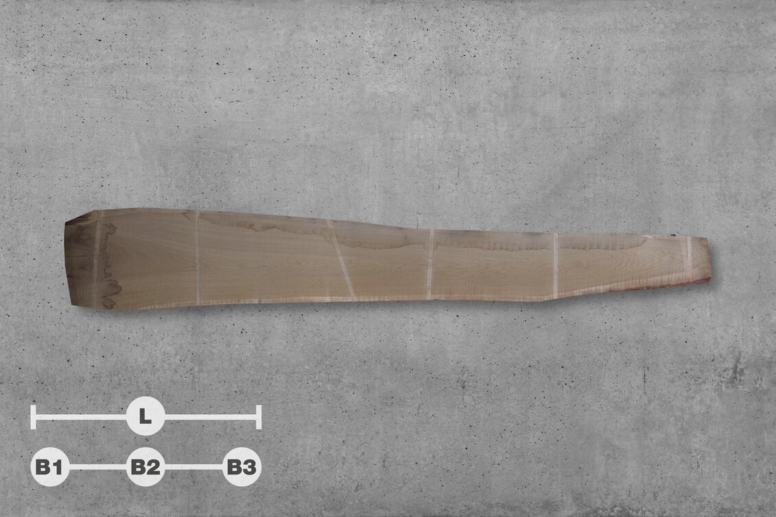 1430753 | 86 // L: 500 cm; B1: 85 cm; B2: 64 cm; B3: 45 cm; Stärke: 65 mm