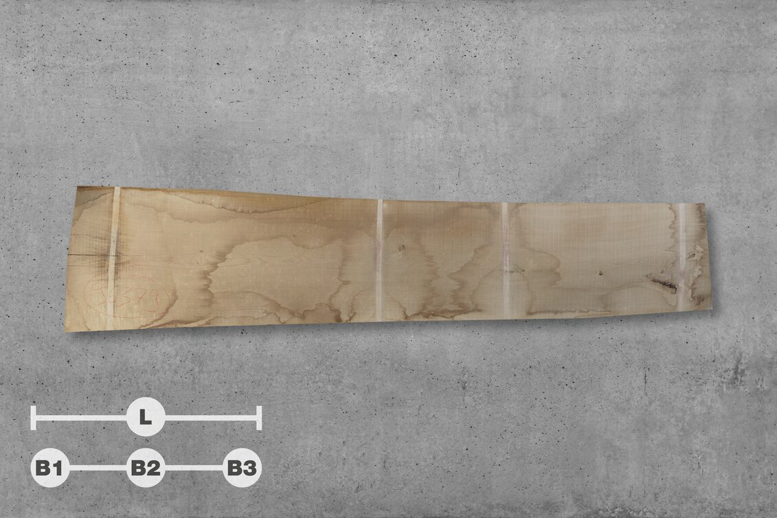 1430772 | 96379 // L: 420 cm; B1: 96 cm; B2: 81 cm; B3: 77 cm; Stärke: 65 mm